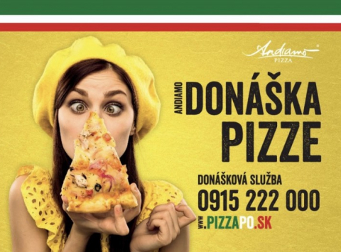 Andiamo pizza u vás doma – donáška už aj v Prešove