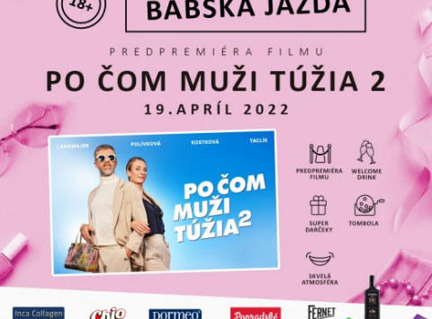 Nenechajte si ujsť aprílovú babskú jazdu v Cinemax Prešov!
