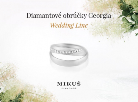 Pečať pravosti dajú vášmu svadobnému dňu obrúčky Georgia – pravé diamanty a zlato.