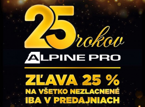 ALPINE PRO oslavuje 25 rokov od vzniku!
