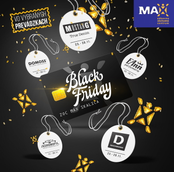 November v MAXe je v znamení Black Friday!