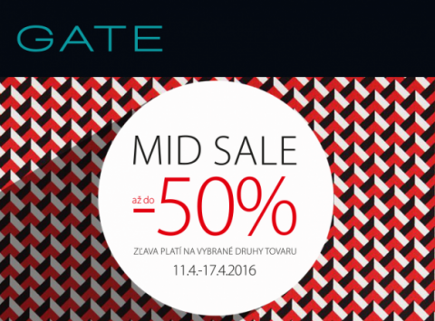 MID SALE -50% v Gate