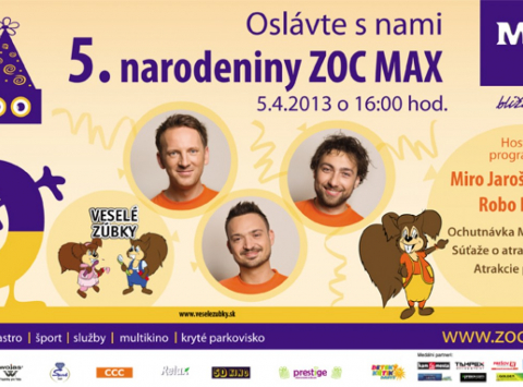 5. výročie otvorenia ZOC MAX Prešov spoločne s Veselými zúbkami