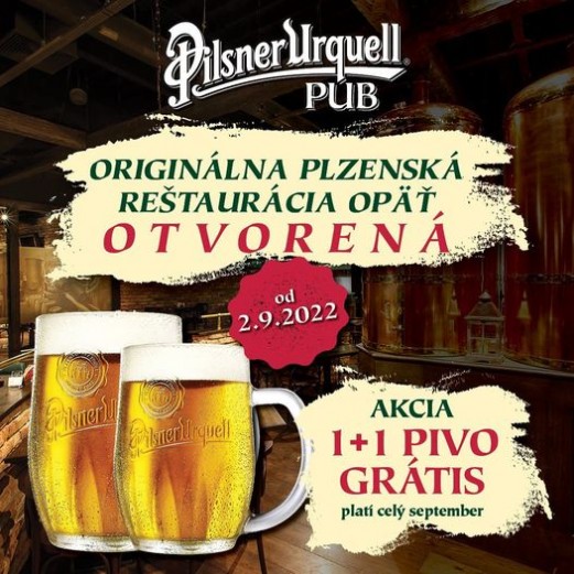 Pilsner Urquell Pub otvorený!