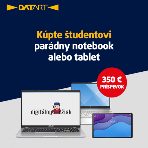 Získajte príspevok 350 € pre školáka a kúpte nový notebook či tablet v DATARTe!